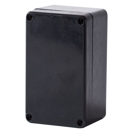 GRP IP68 Black Terminal Enclosure 75H x 190W x 60D — Allbro