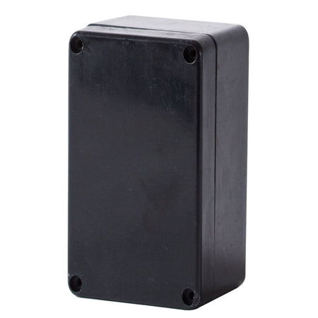 GRP IP68 Black Terminal Enclosure 75H x 230W x 60D — Allbro
