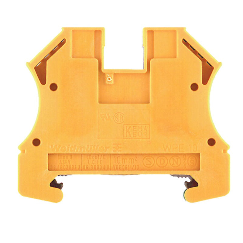 DIN Terminal W-Series Screw Connection 10mm Earth - WPE 10 — Weidmuller