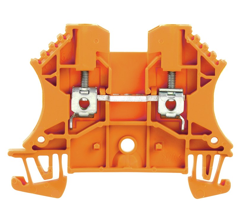 DIN Terminal W-Series Screw Connection 2.5mm Orange - WDU 2.5 OR — Weidmuller