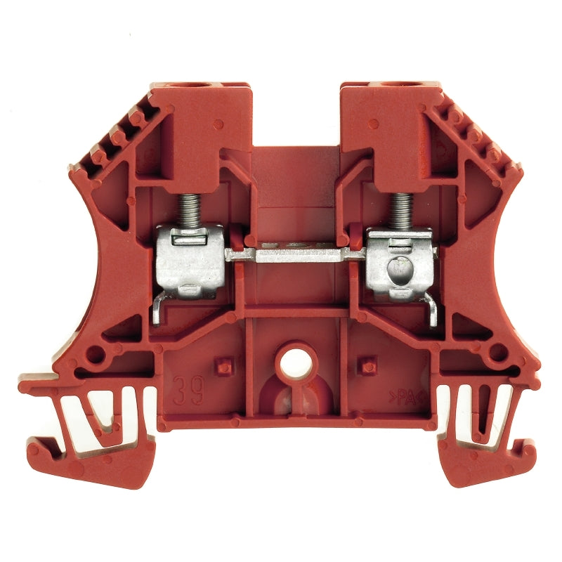 DIN Terminal W-Series Screw Connection 4mm Red - WDU 4 RD — Weidmuller