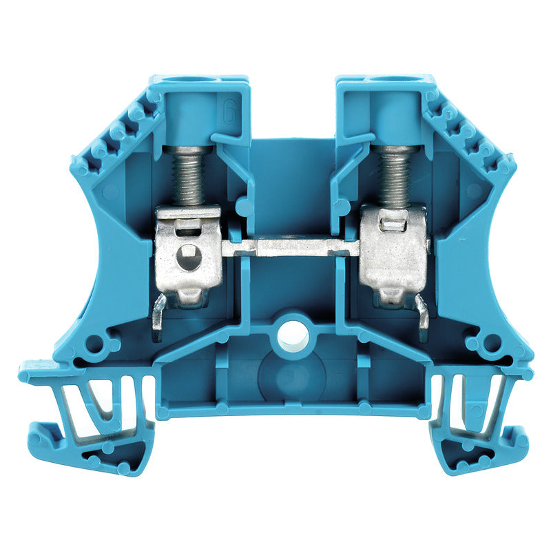 DIN Terminal W-Series Screw Connection 10mm Blue - WDU 10 BL — Weidmuller
