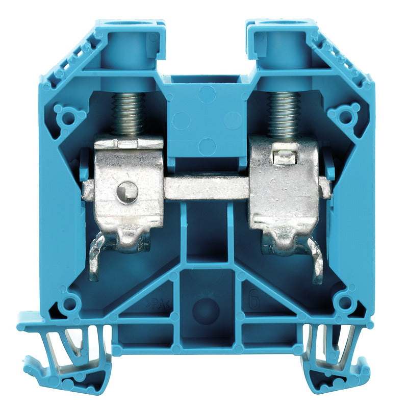 DIN Terminal W-Series Screw Connection 35mm Blue - WDU 35 BL — Weidmuller