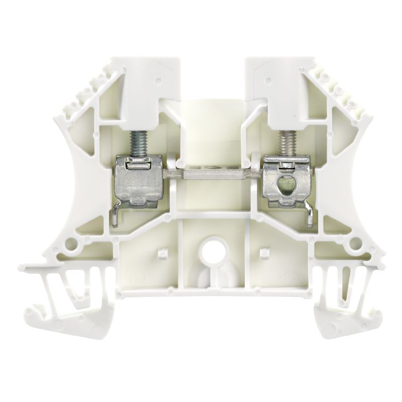 DIN Terminal W-Series Screw Connection 4mm White - WDU 4 WS — Weidmuller