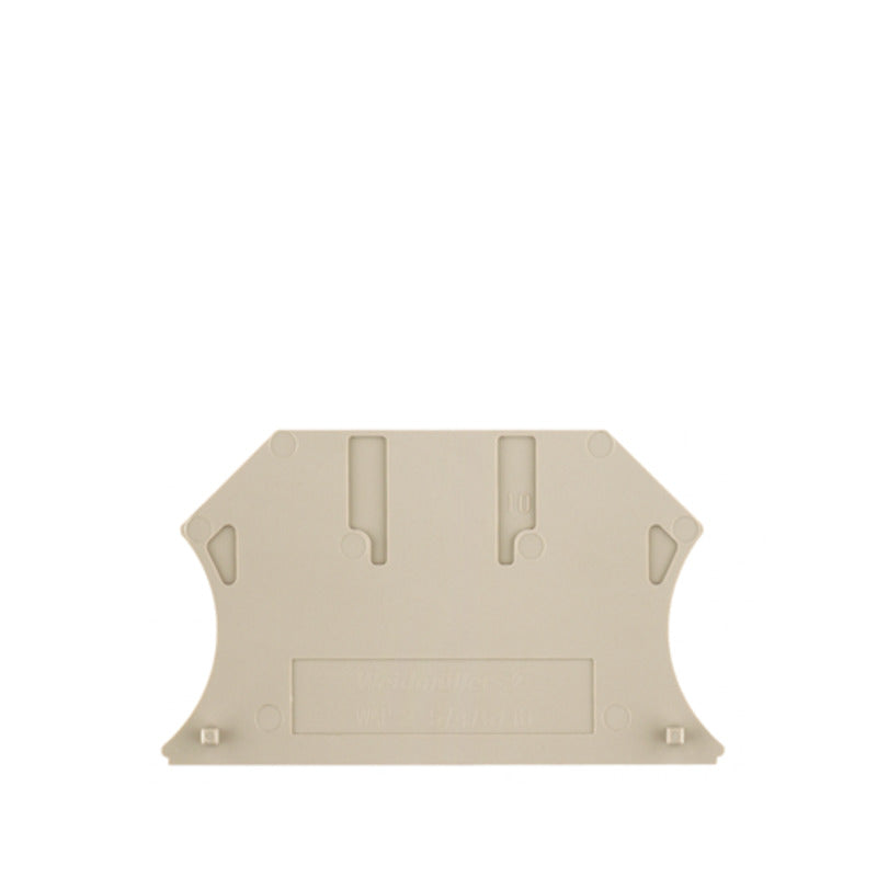 Beige End Plate to suit W-Series Terminals - WAP 2.5-10 — Weidmuller