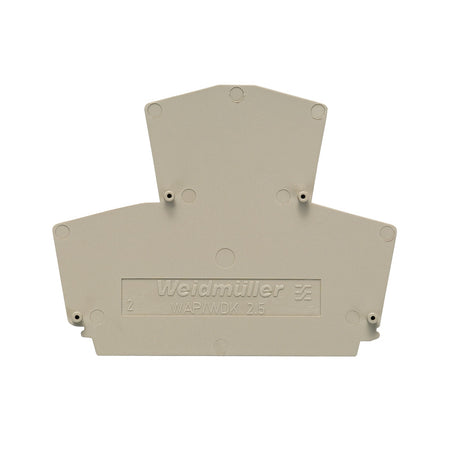 Beige End Plate to suit WDK2.5 Terminal - AP WDK2.5 — Weidmuller