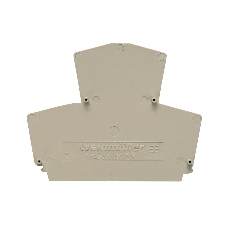 Beige End Plate to suit WDK2.5 Terminal - AP WDK2.5 — Weidmuller