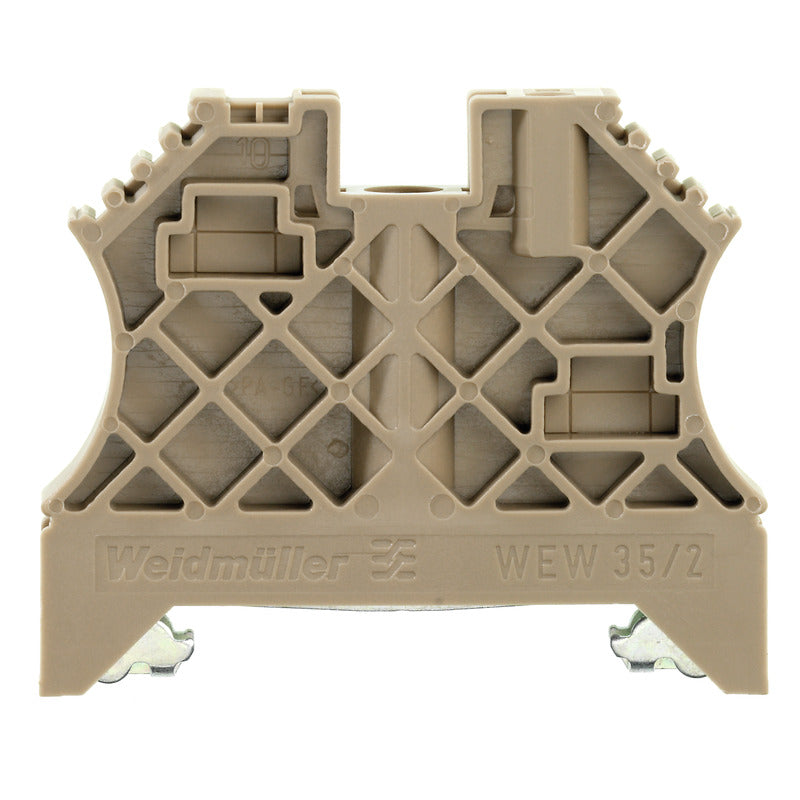 Beige End Bracket to suit W-Series Terminals - WEW 35/2 — Weidmuller