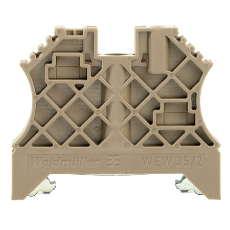 Beige End Bracket to suit W-Series Terminals - WEW 35/2 — Weidmuller