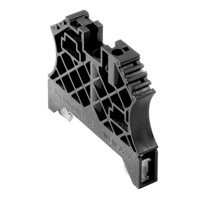 Black End Bracket to suit W-Series Terminals - WEW 35/2 SW — Weidmuller