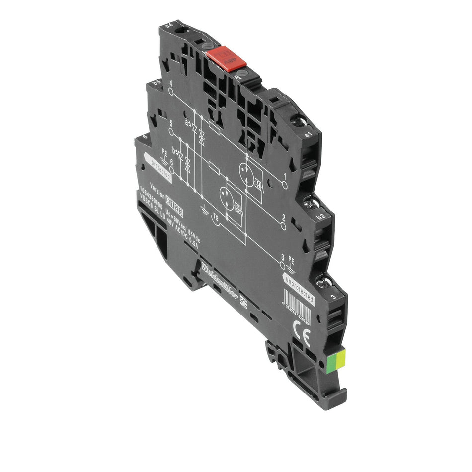 SIGNAL SURGE PROTECTION, DIGITAL SIGNAL WITH LED, 24VAC/DC 0.5A - VSSC6SL LD 24VAC/DC 0.5A — Weidmuller