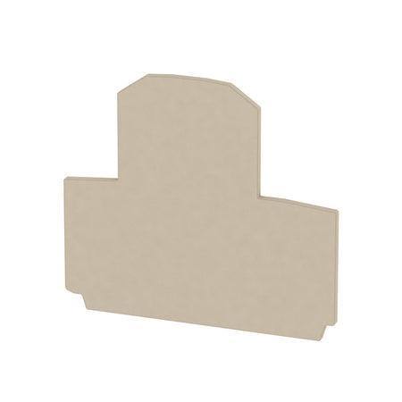 Beige End Plate to suit W-Series 2 Tier Terminals - WAP WDK2.5/4 N — Weidmuller