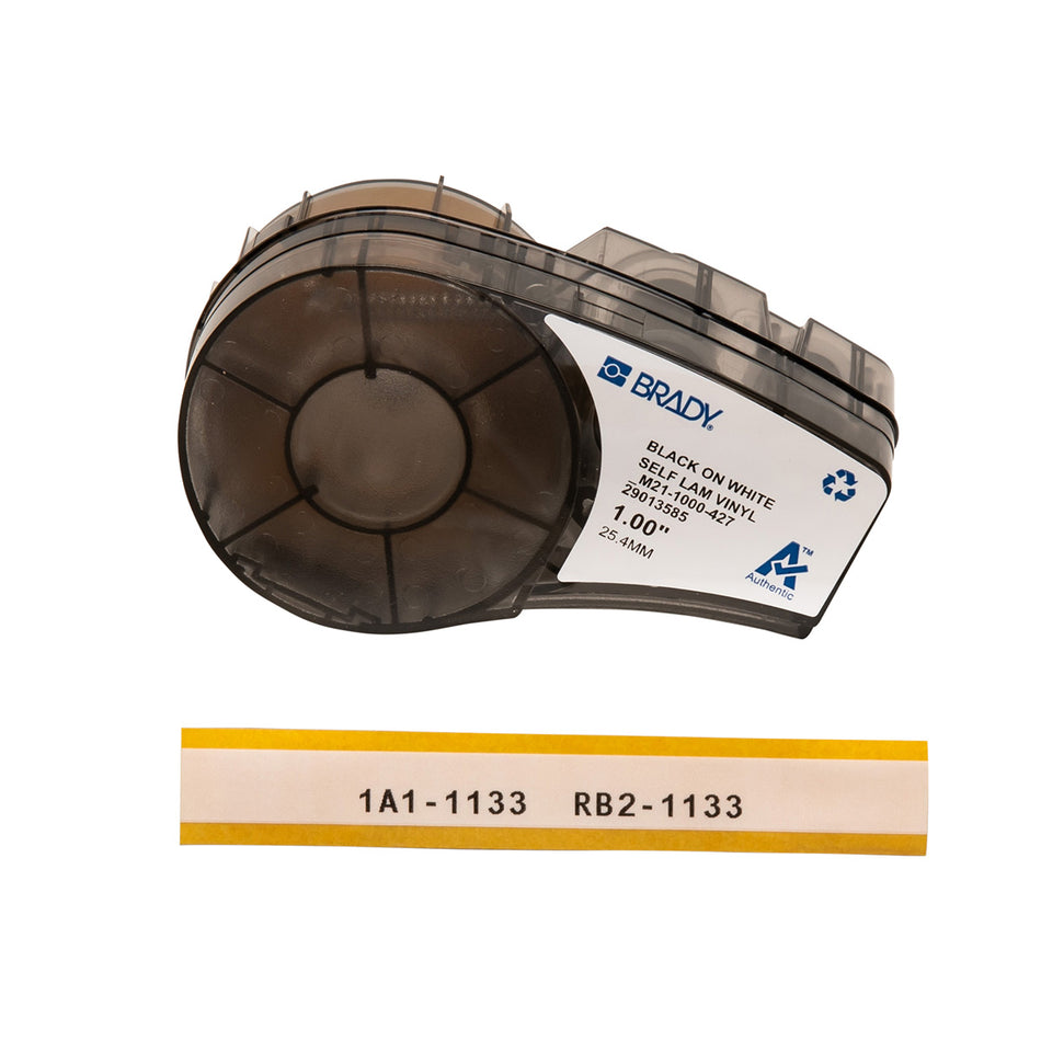BMP21 Plus Series B-427 Self Laminating Vinyl Labels, 25.5mm x 4.27m - M21-1000-427 — Brady