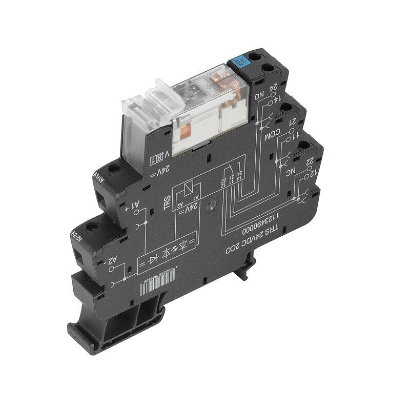 Relay Termseries Slim Line 12VDC 8A 2CO, Screw Terminals — Weidmuller