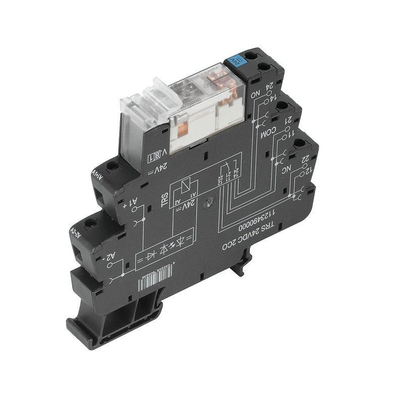 Relay Termseries Slim Line 24VDC 8A 2CO, Screw Terminals — Weidmuller