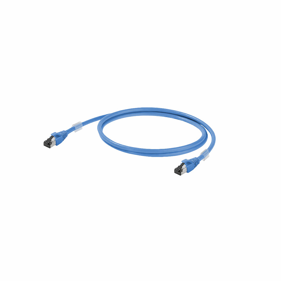 Blue Cat.6A Patch Cable 0.5M — Weidmuller