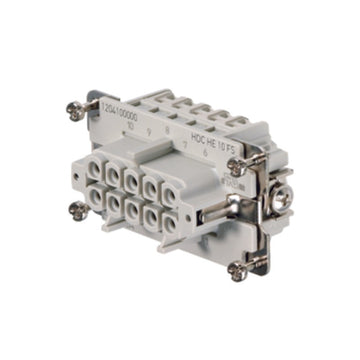 HDC-HE-10BS HDC Insert, Female 500V 16A 10 Pole Screw Connection Size 4