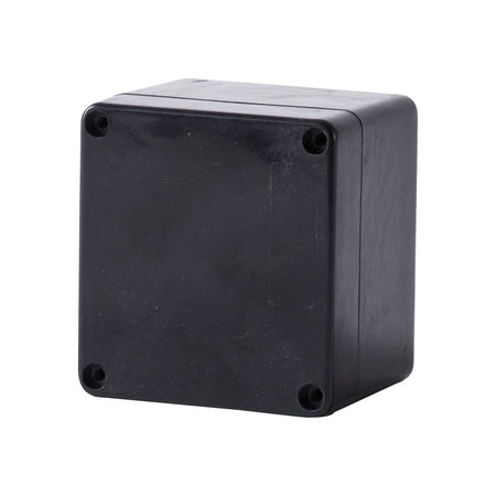 GRP IP68 Black Terminal Enclosure 120H x 125W x 90D — Allbro