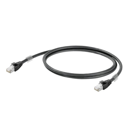 Black Cat.6A Patch Cable 2.0M — Weidmuller