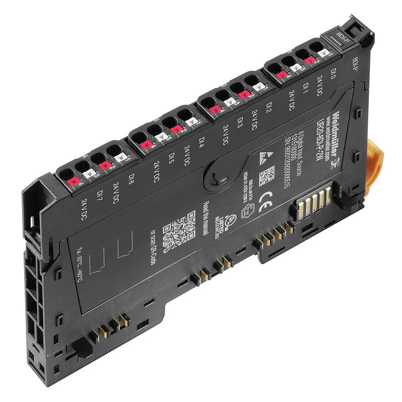Remote I/O module, Digital signals, Input, 8-channel, 2-conductor connection - UR20-8DI-P-2W — Weidmuller