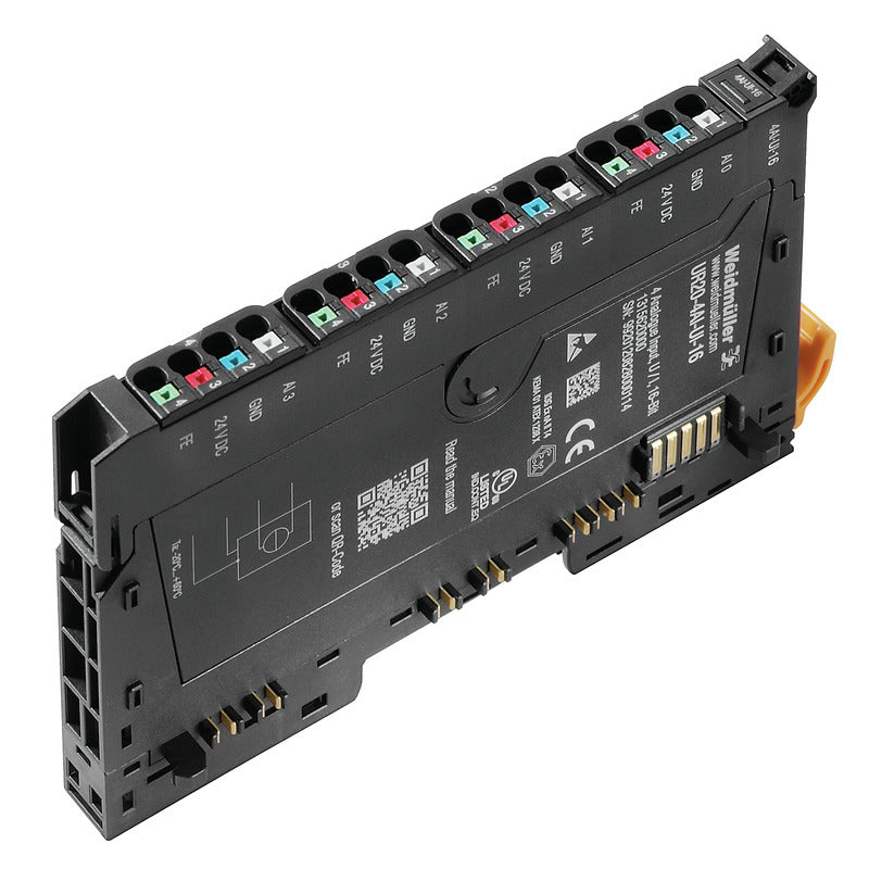 Remote I/O module, 4-channel, Analog signals, Input, Current/Voltage, 16 Bit - UR20-4AI-UI-16 — Weidmuller