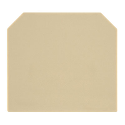 Beige End Plate for SAK Series DK4Q Terminal - AP DK4Q — Weidmuller
