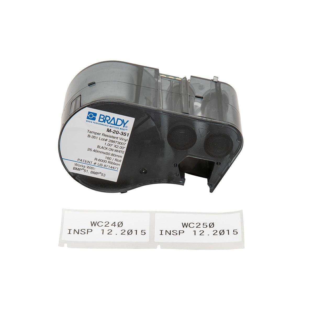 BMP 51 & 53 - B-351 TAMPER RESISTANT LABELS - M-20-351 — Brady