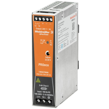 PROeco Switch-Mode Power Supply 72W 12V 6A — Weidmuller