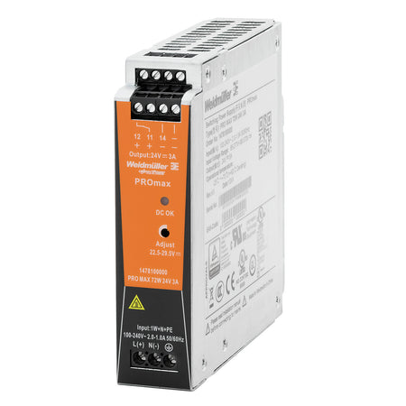 PROMAX SWITCH MODE POWER SUPPLY 72W 12V 6A - PRO MAX 72W 12V 6A — Weidmuller