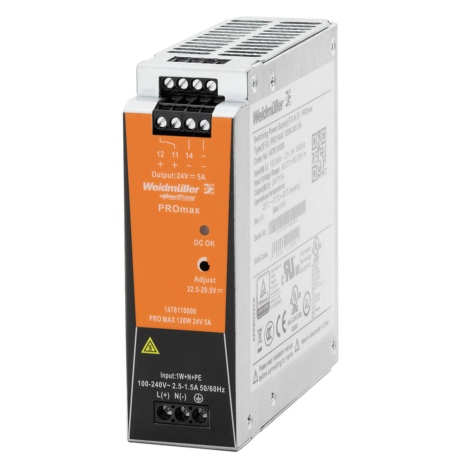 PROMAX SWITCH-MODE POWER SUPPLY 120W 12V 10A — Weidmuller