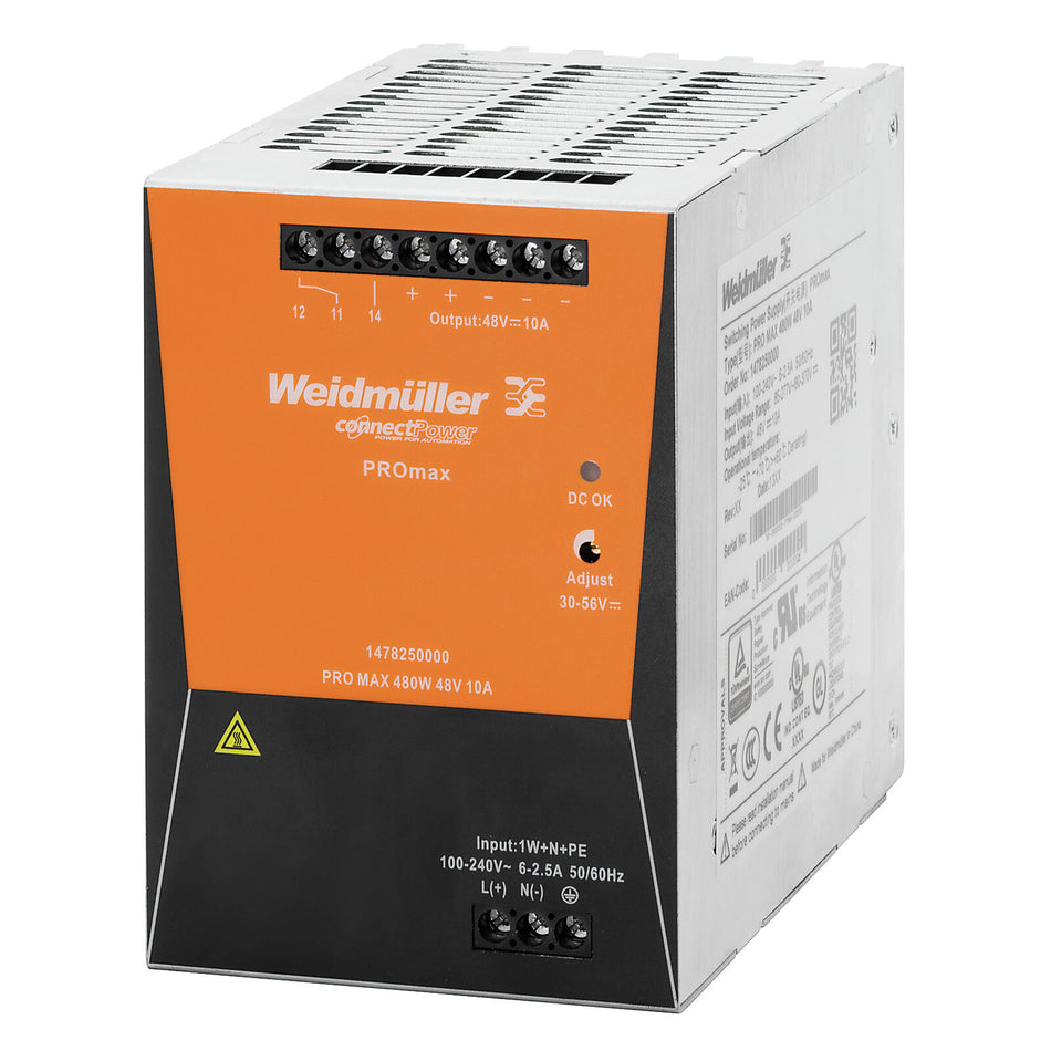 PRO MAX 480W 48V 10A — Weidmuller