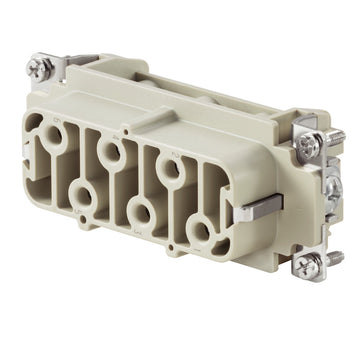 HDC-HSB-6BS HDC Insert, Female 400V 35A 6 Pole Screw Connection, Size 6