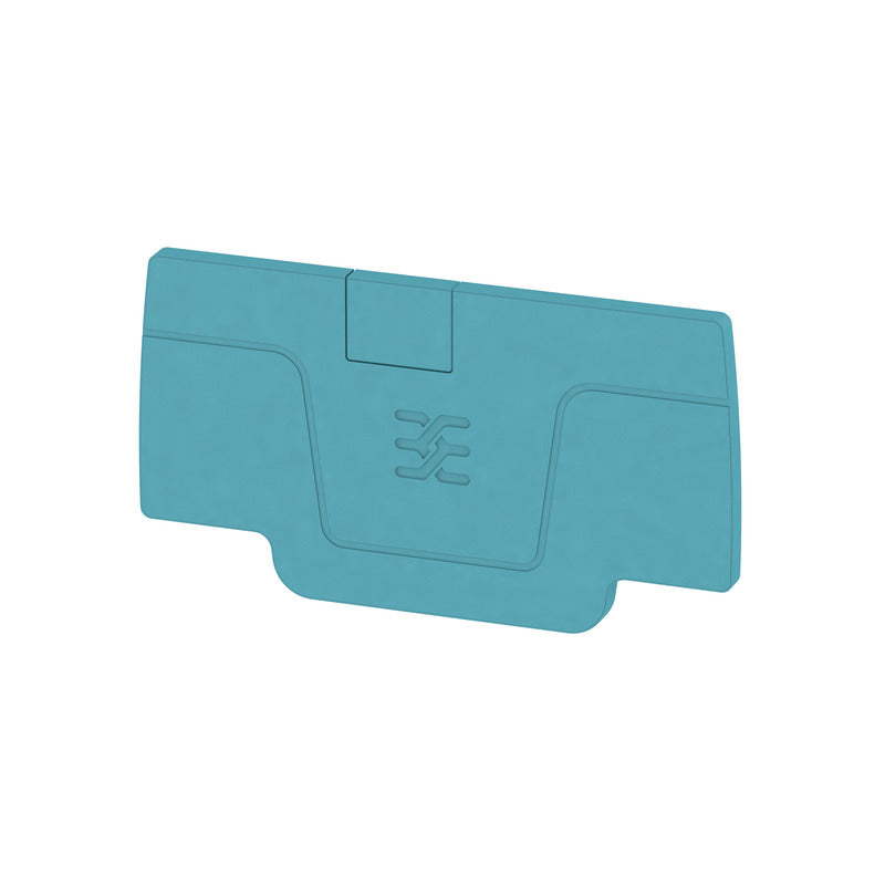 Blue End Plate to suit A-Series 2.5mm Terminals - AEP 2C 2.5 BL — Weidmuller