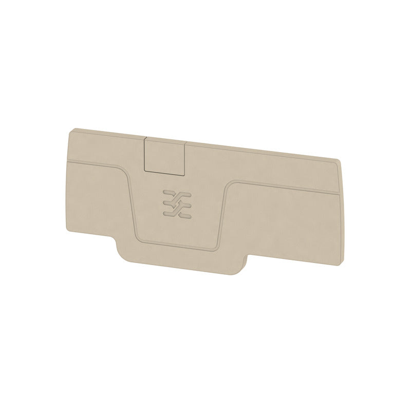 Beige End Plate to suit A-Series 3 Contact 2.5mm Terminals - AEP 3C 2.5 — Weidmuller