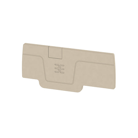 Beige End Plate to suit A-Series 3 Contact 2.5mm Terminals - AEP 3C 2.5 — Weidmuller