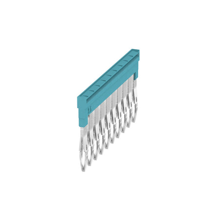 Cross Connector to suit 2.5mm A-Series Terminals, 10 Way, Blue - ZQV 2.5N/10 BL — Weidmuller