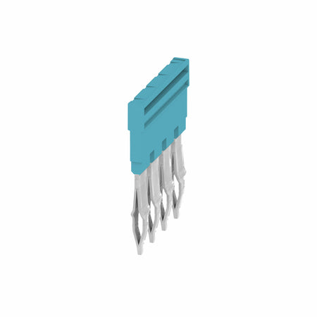 Cross Connector to suit 4mm A-Series Terminals, 10 Way Blue - ZQV 4N/10 BL — Weidmuller
