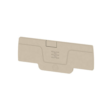Beige End Plate for 4 Contact, 1.5mm A-Series Terminals - AEP 4C 1.5
