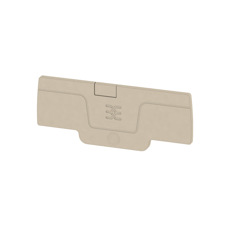 Beige End Plate for 4 Contact, 1.5mm A-Series Terminals - AEP 4C 1.5 — Weidmuller