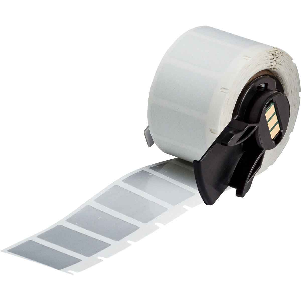 Brady B-435 Metallized Glossy Polyester Asset Tracking Labels Silver 12.7mmH x 25.4mmW (500 Pcs) | M6-17-435