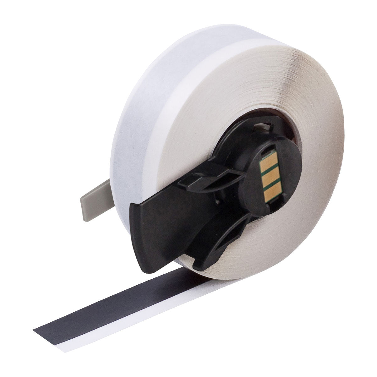 "B-439 General Identification Vinyl Labels, 	12.7mm x 15M, Black | M6C-500-439-BK" — Brady