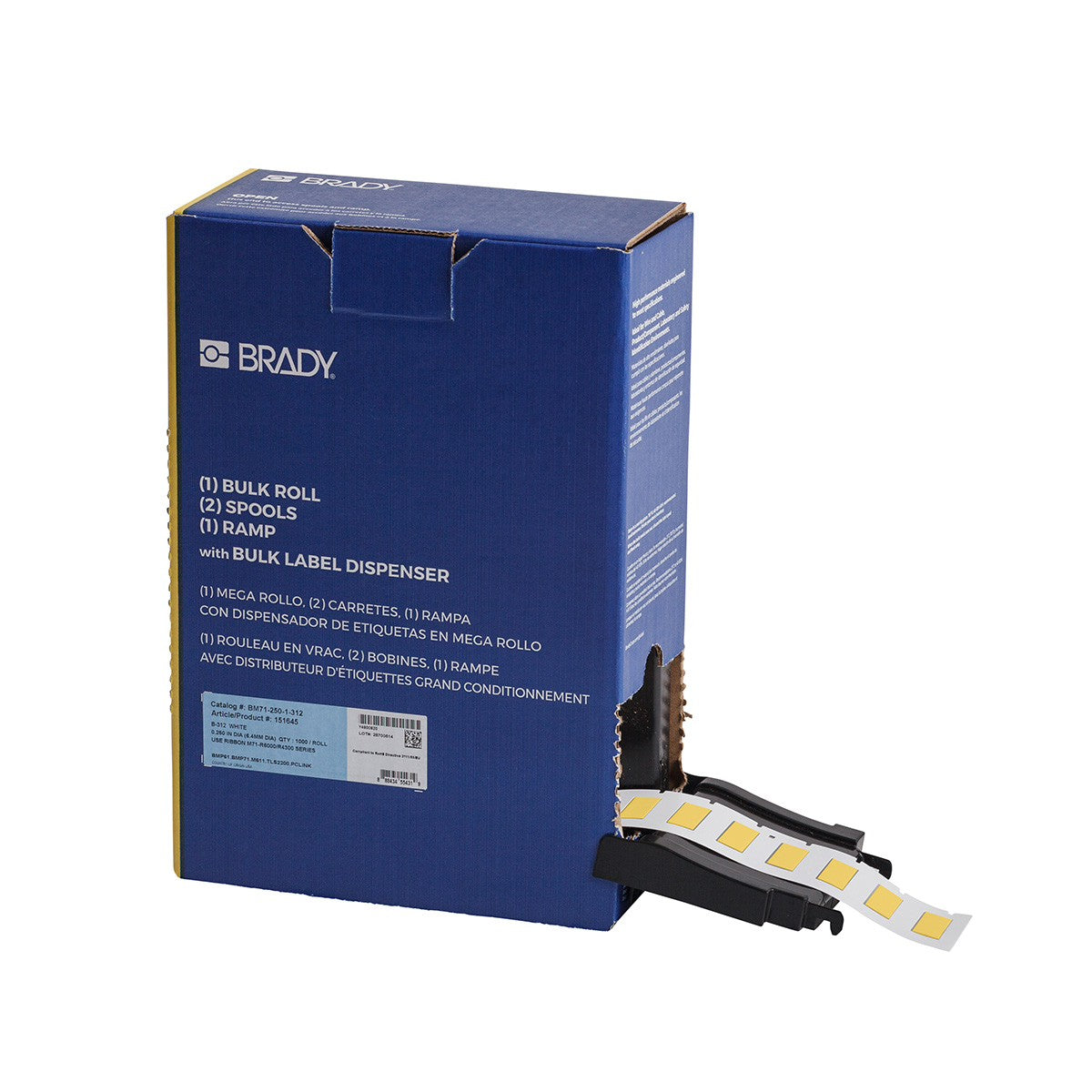 PERMASLEEVE COMMERCIAL GRADE HEAT SHRINK WIRE AND CABLE LABELS, BULK, FOR M6 & M7 PRINTERS - 25.40MM (W) X 11.15MM (H)
