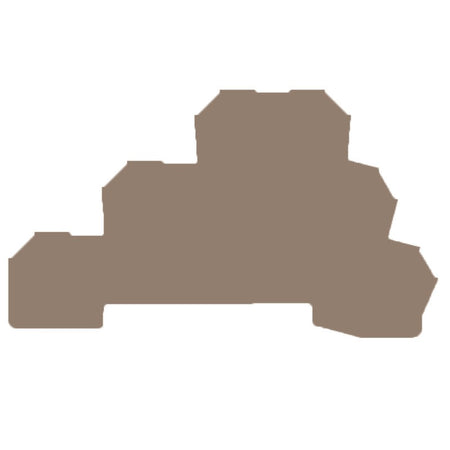 Beige End Plate to suit DLD2.5 DB - AP DLD2.5 DB — Weidmuller