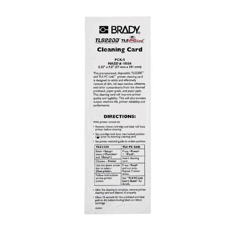 BMP61 M611 TLS220 Cleaning Kit (5-Pack) — Brady