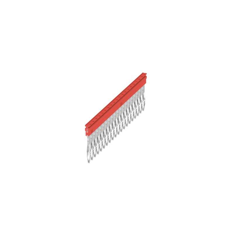 Cross Connector to suit 1.5mm A-Series Terminals, 20 Way, Red - ZQV 1.5N/20 RD — Weidmuller