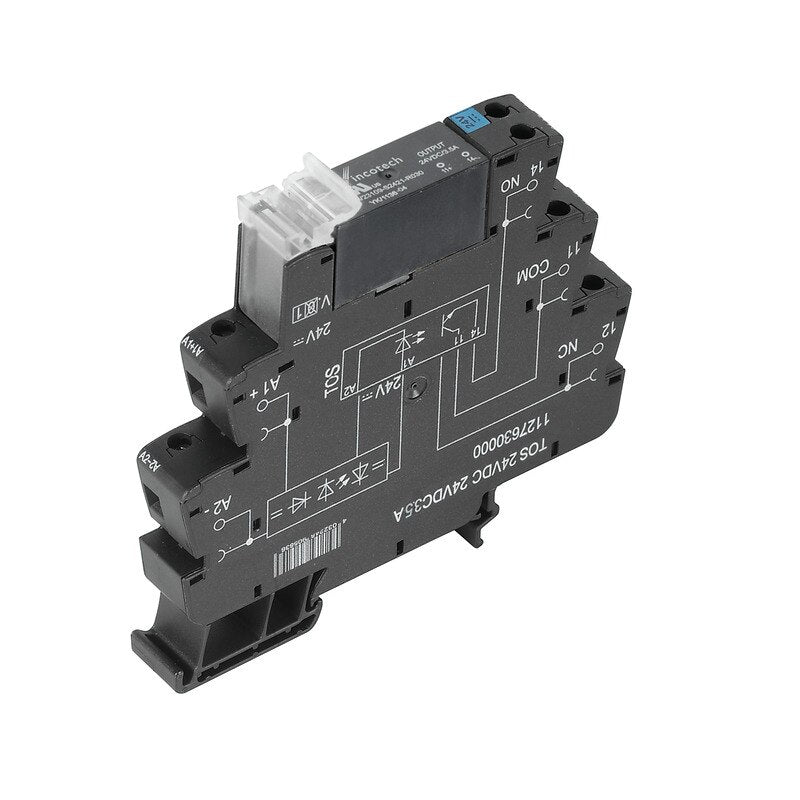 Relay Termseries Solid State 24VDC Control 3-33VDC Switching 5A 1NO, Screw Connection — Weidmuller