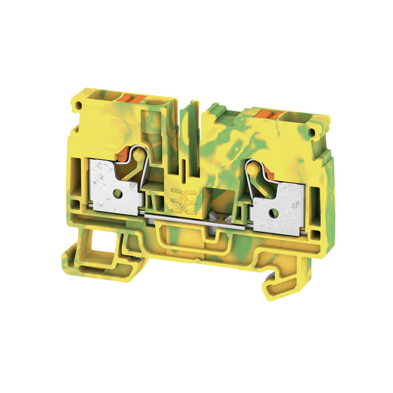 DIN Terminal A-Series Push-in 6mm Earth - A2C 6 PE — Weidmuller