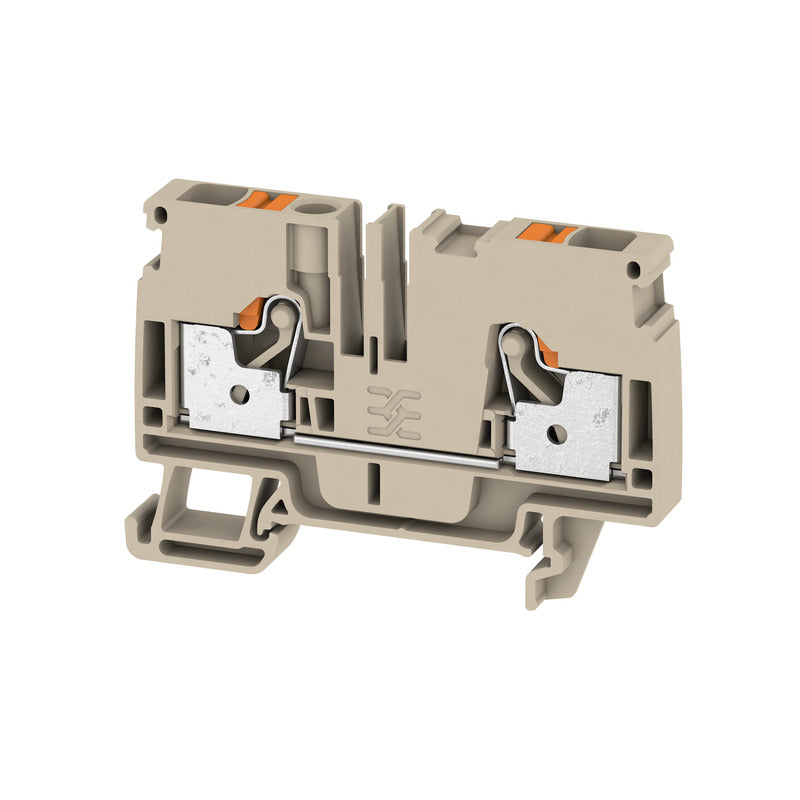 DIN Terminal A-Series Push-in 6mm Beige - A2C 6 — Weidmuller