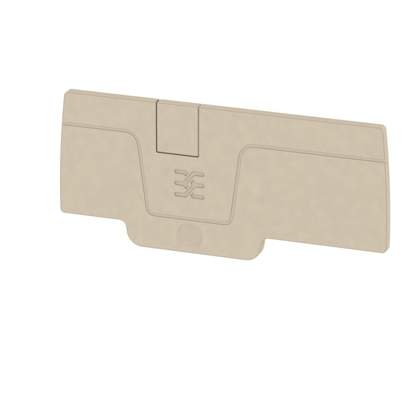 Beige End Plate to suit A-Series 3 Contact 4mm Terminals - AEP 3C 4 — Weidmuller