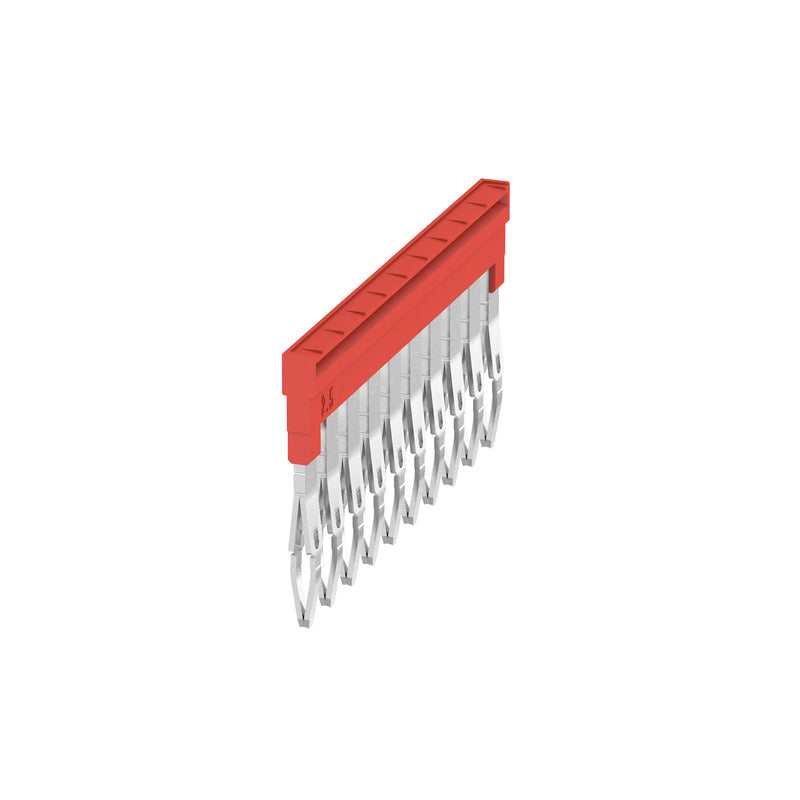 Cross Connector to suit 2.5mm A-Series Terminals, 10 Way, Red - ZQV 2.5N/10 RD — Weidmuller